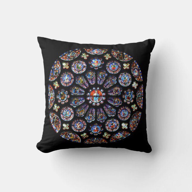 Chartres Rose Window Cushion (Front)