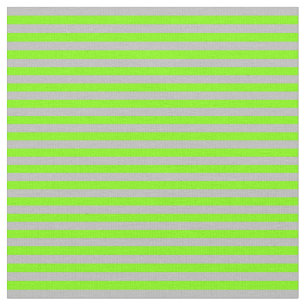 Chartreuse and Grey Coloured Lines/Stripes Pattern Fabric
