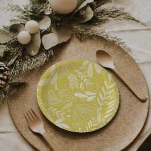 Chartreuse Bramble   Festive Botanical Plates