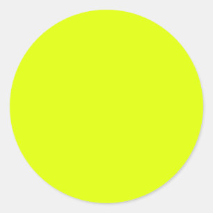Chartreuse Classic Round Sticker