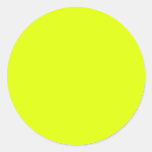Chartreuse Classic Round Sticker (Front)