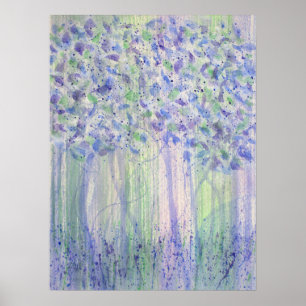 Chartreuse Figs Watercolor Poster