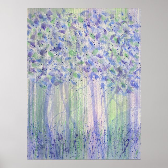 Chartreuse Figs Watercolor Poster (Front)