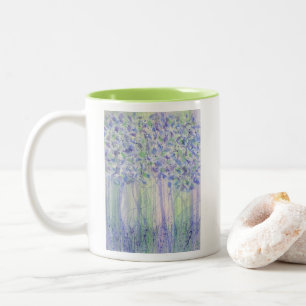 Chartreuse Figs Watercolor Two-Tone Coffee Mug