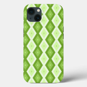 Chartreuse green diamond pattern Case-Mate iPhone  iPhone 13 Case