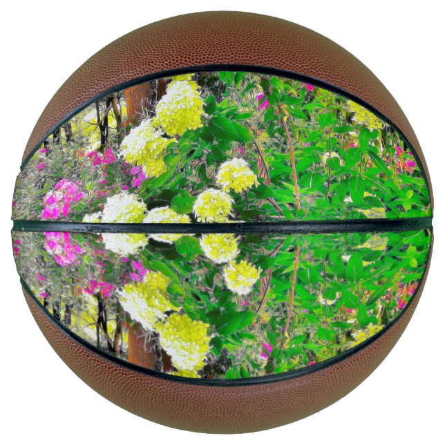 Chartreuse Green Limelight Hydrangea Garden Basketball (Front)
