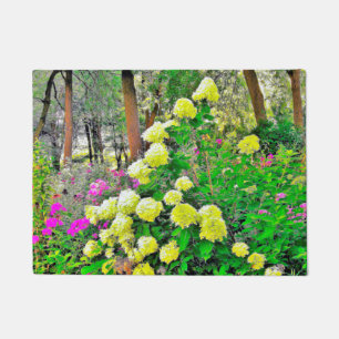 Chartreuse Green Limelight Hydrangea Garden Doormat