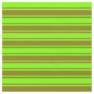 Chartreuse & Green Lines Fabric
