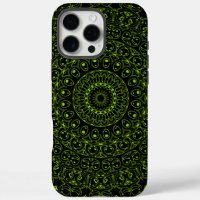Chartreuse Green Mandala with Bold Symmetry