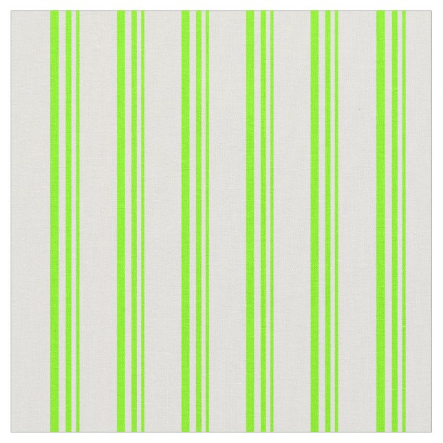 Chartreuse & Light Cyan Coloured Pattern Fabric (Close Up)