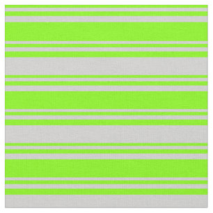 Chartreuse & Light Grey Pattern Fabric