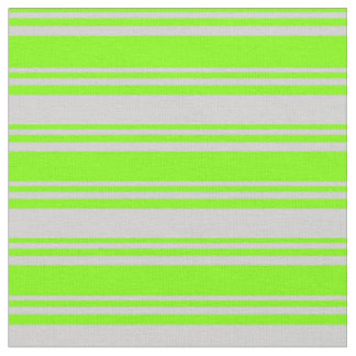 Chartreuse & Light Grey Pattern Fabric