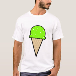 Chartreuse, Neon Green Ice Cream Cone T-Shirt