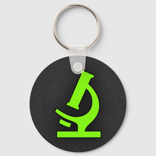 Chartreuse, Neon Green Microscope Key Ring (Front)