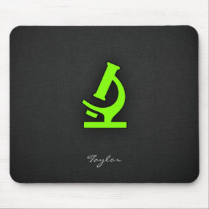 Chartreuse, Neon Green Microscope Mouse Pad