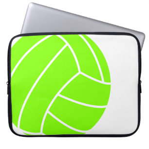 Chartreuse, Neon Green Volleyball Laptop Sleeve