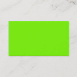 Chartreuse Neon Yellow Green Colour Only Tools Business Card