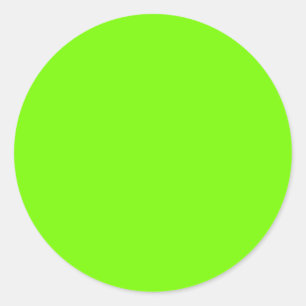Chartreuse Neon Yellow Green Colour Only Tools Classic Round Sticker