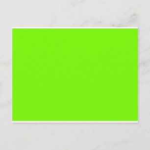 Chartreuse Neon Yellow Green Colour Only Tools Postcard