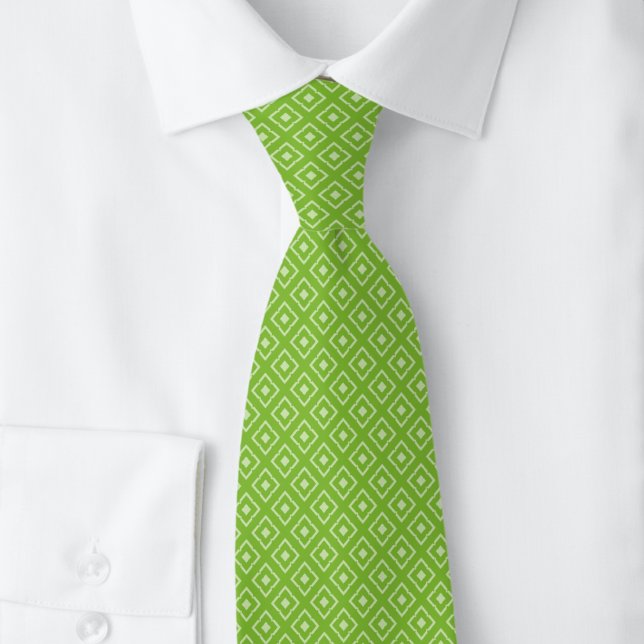 Chartreuse Notched Diamond Tie (Creator Uploaded)
