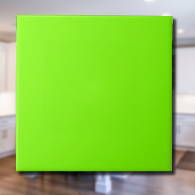 Chartreuse Solid Colour | Classic | Elegant Ceramic Tile (Creator Uploaded)