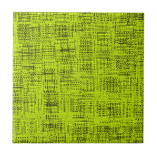 Chartreuse Tweed Ceramic Tile