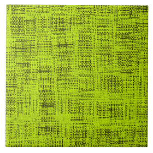 Chartreuse Tweed Ceramic Tile