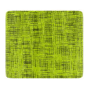 Chartreuse Tweed Cutting Board