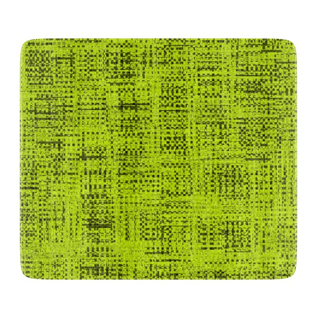 Chartreuse Tweed  Cutting Board (Front)