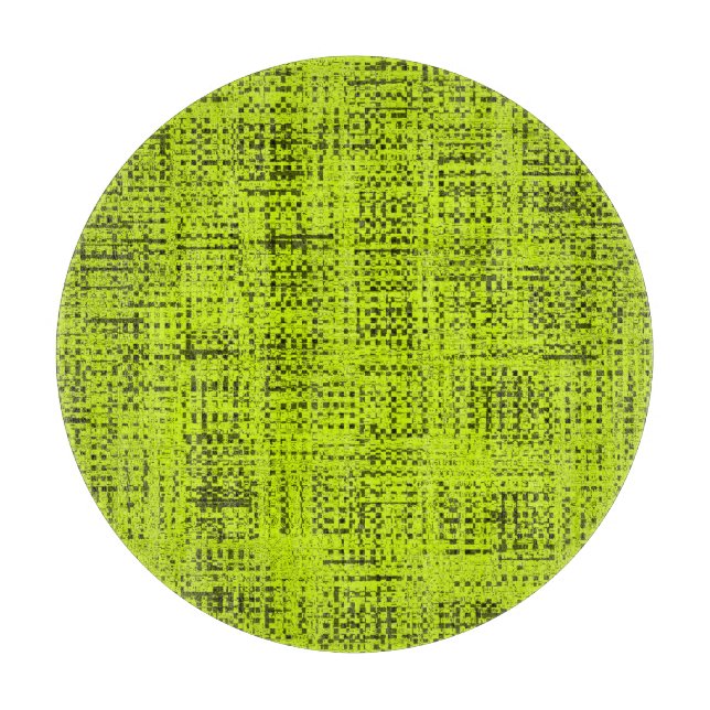 Chartreuse Tweed  Cutting Board (Front)