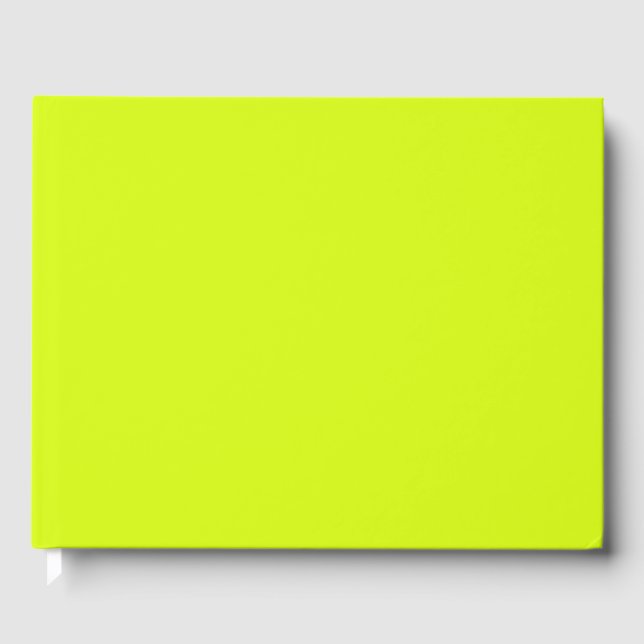 Chartreuse Yellow Guest Book (Front)