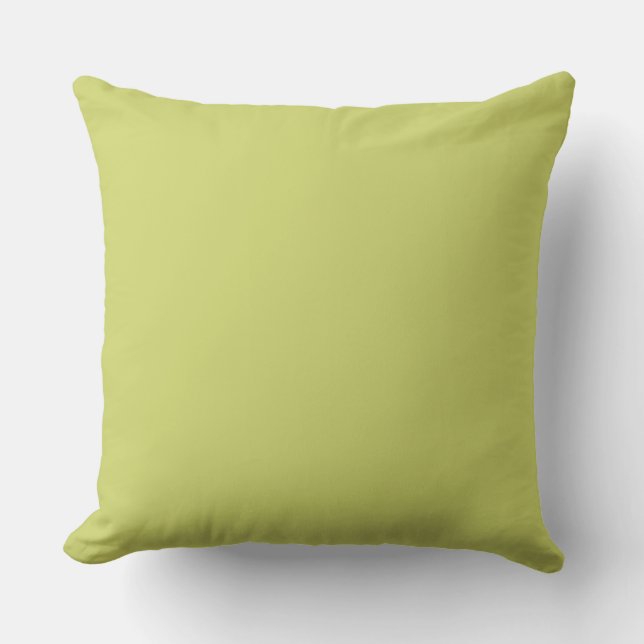 Chartreuse Yellow Mustard Green Cushion (Front)