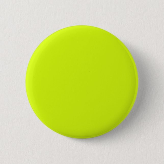 Chartreuse Yellow solid colour 6 Cm Round Badge (Front)