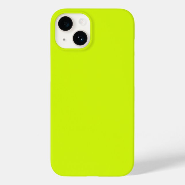 Chartreuse Yellow solid colour Case-Mate iPhone Case (Back)
