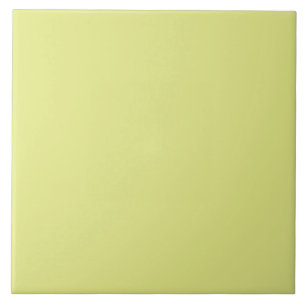 Chartreuse-Yellow solid colour Ceramic Tile