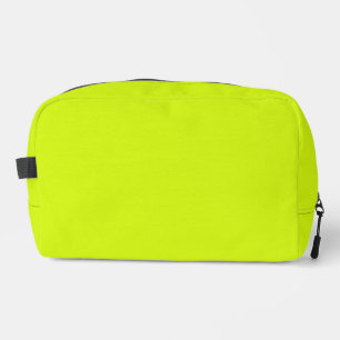 Chartreuse Yellow solid colour Dopp Kit