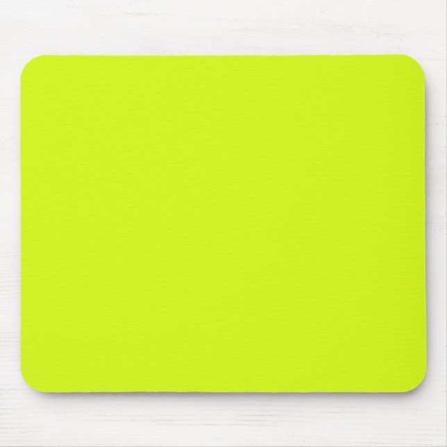 Chartreuse Yellow (solid colour)  Mouse Pad (Front)