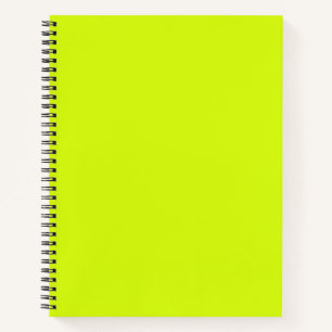 Chartreuse Yellow solid colour Notebook