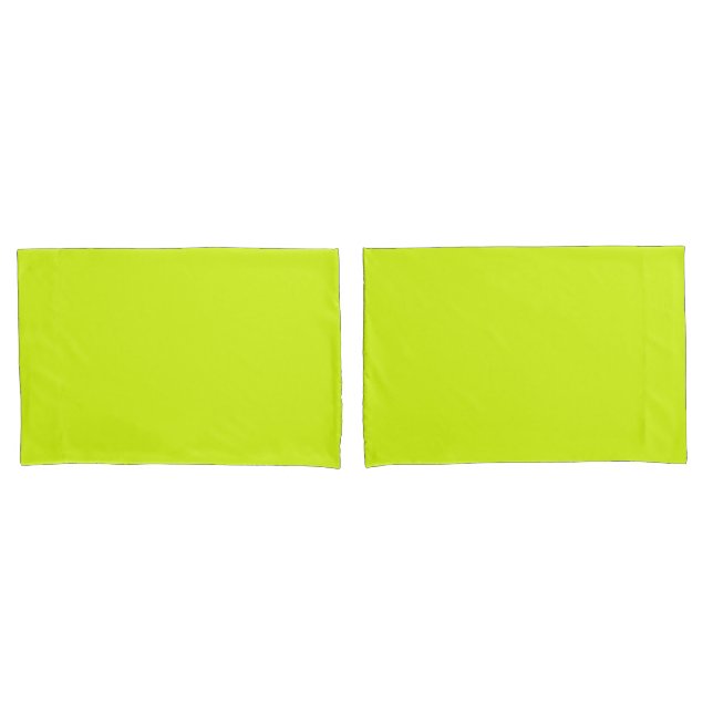  Chartreuse Yellow (solid colour)  Pillowcase (Front-Set)