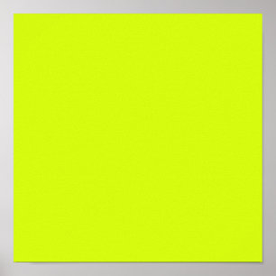 Chartreuse Yellow (solid colour) Poster