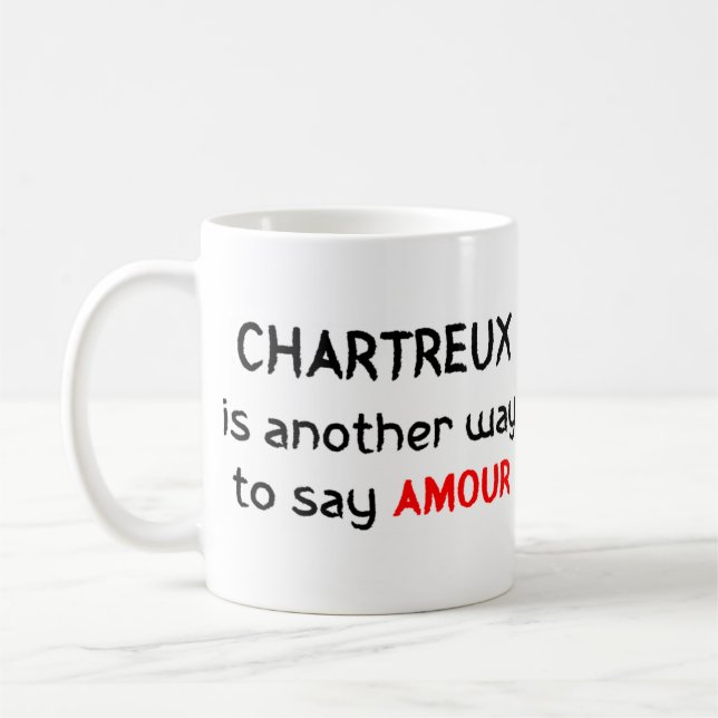 chartreux love coffee mug (Left)