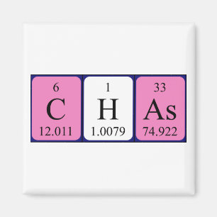 Chas periodic table name magnet