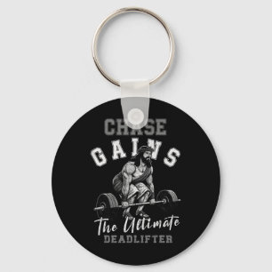 Chase Gains Jesus The Ultimate Deadlifter Funny Mo Key Ring