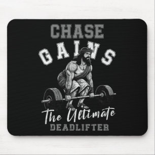 Chase Gains Jesus The Ultimate Deadlifter Funny Mo Mouse Pad