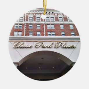 Chase Park Plaza, St Louis, Christmas Ornament, Ceramic Ornament