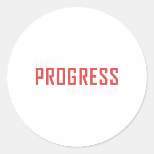 Chase Progress Not Perfection Sticker