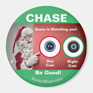 CHASE Santa is Watching you! Day and Night Magnet