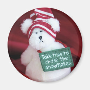 Chase the Snowflakes Magnet
