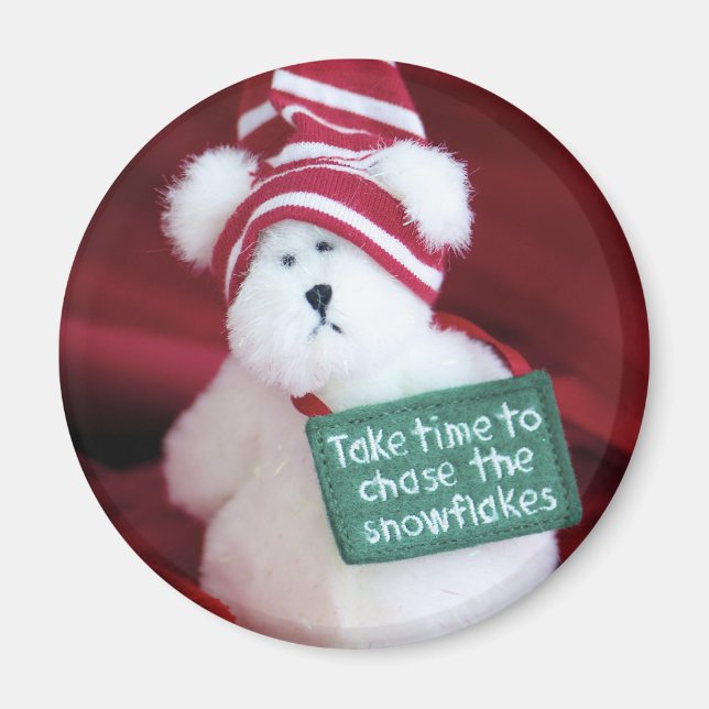 Chase the Snowflakes Magnet (Front)