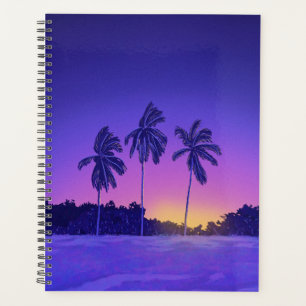 Chase the Sun – Tropical Palm Tree Sunset Vibe Planner